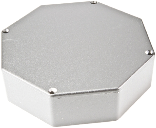 Hammond 1590 Series Black Die Cast Aluminium Enclosure, IP54, Black Lid, 132.78 x 132.78 x 39.2mm
