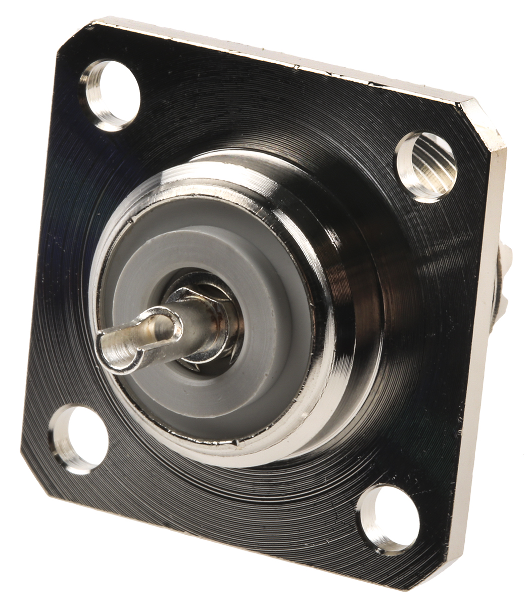 Telegartner, Jack Panel Mount UHF Connector, Solder Termination, Straight Body