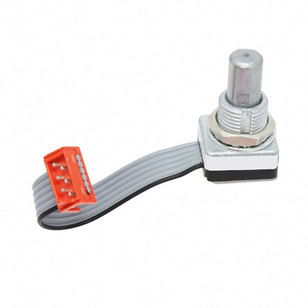 Grayhill 5V dc Optical Encoder with a 6.32 mm Flat Shaft, Panel Mount, Center Ribbon Cable with Connector