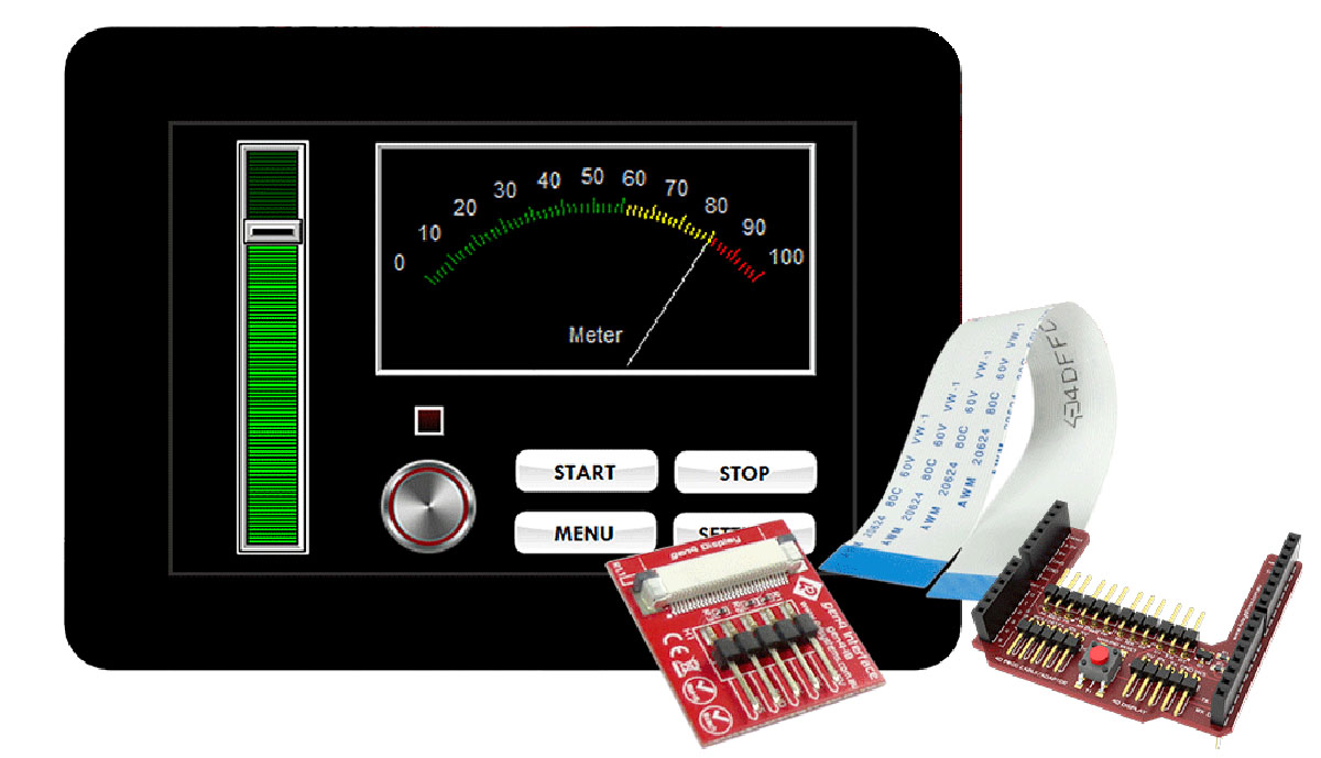 4D Systems, gen4 3.5in Arduino Compatible Display with Capacitive Touch Screen