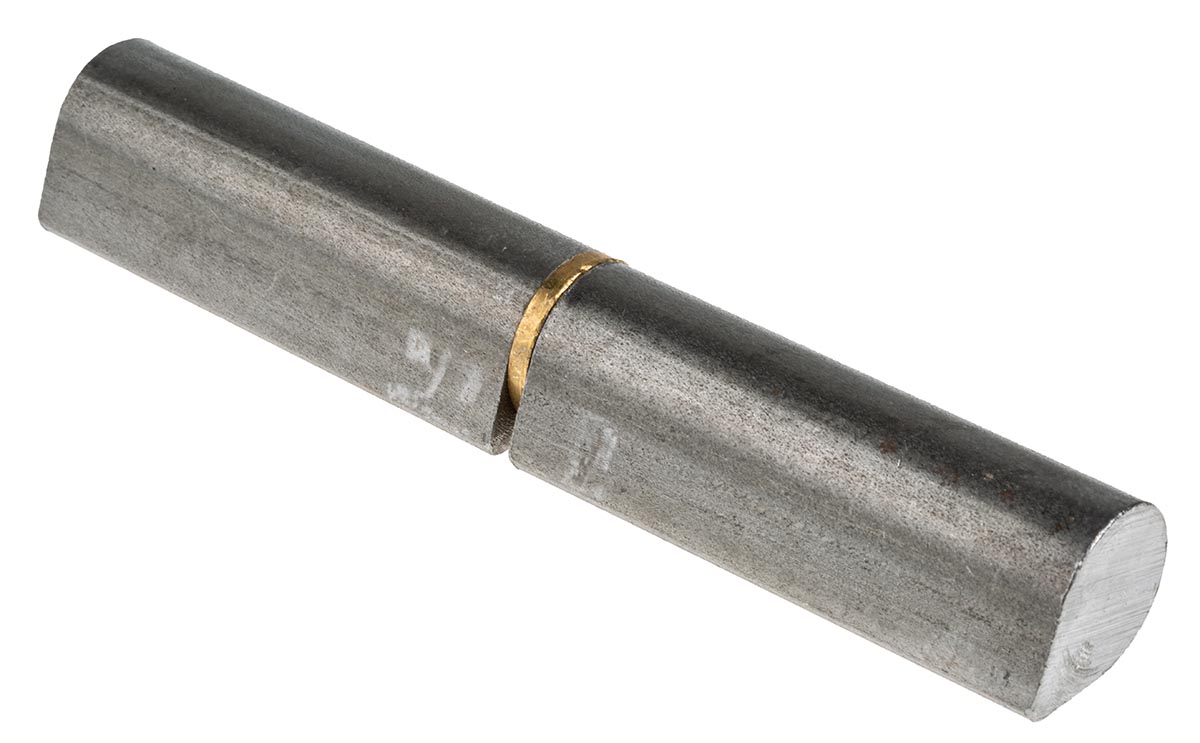 Pinet Steel Bullet Hinge, Weld-on Fixing, 140mm x 25.5mm