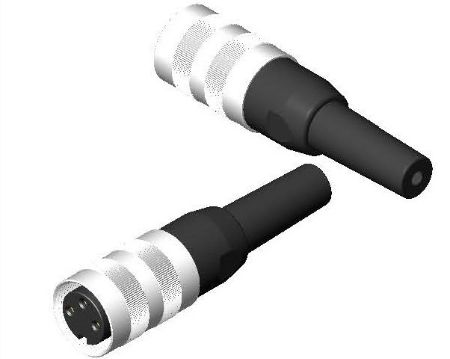 RS PRO 3 Pole Din, 5A, 250 V IP40, Screw Lock, Female, Cable Mount