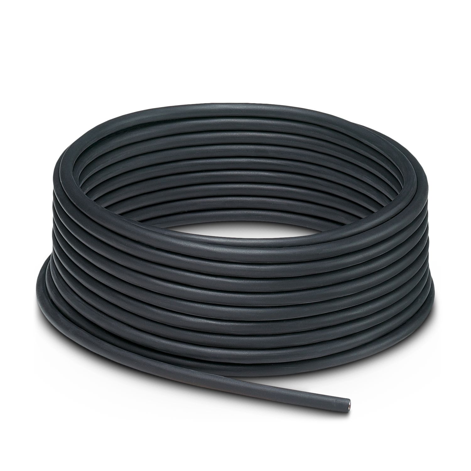 Phoenix Contact SAC-4P-100.0-PVC/0.34 Data Cable, 4 Cores, 0.34 mm² 22 AWG, Unscreened, 100 m, Black Polyvinyl Chloride