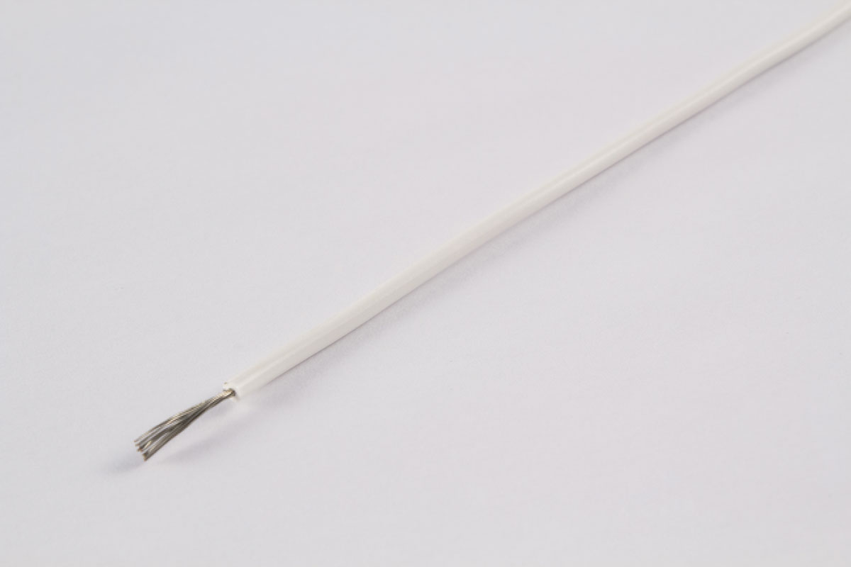AXINDUS KY Series White 0.38 mm² Hook Up Wire, 22 AWG, 12 x 0.2 mm, 200m, PVC Insulation, KY33A02BL