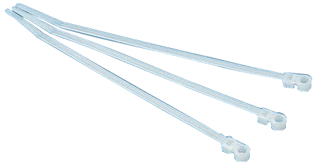 HellermannTyton Cable Tie, Inside Serrated, 395mm x 7.6 mm, Natural Polyamide 6.6 (PA66), Pk-50