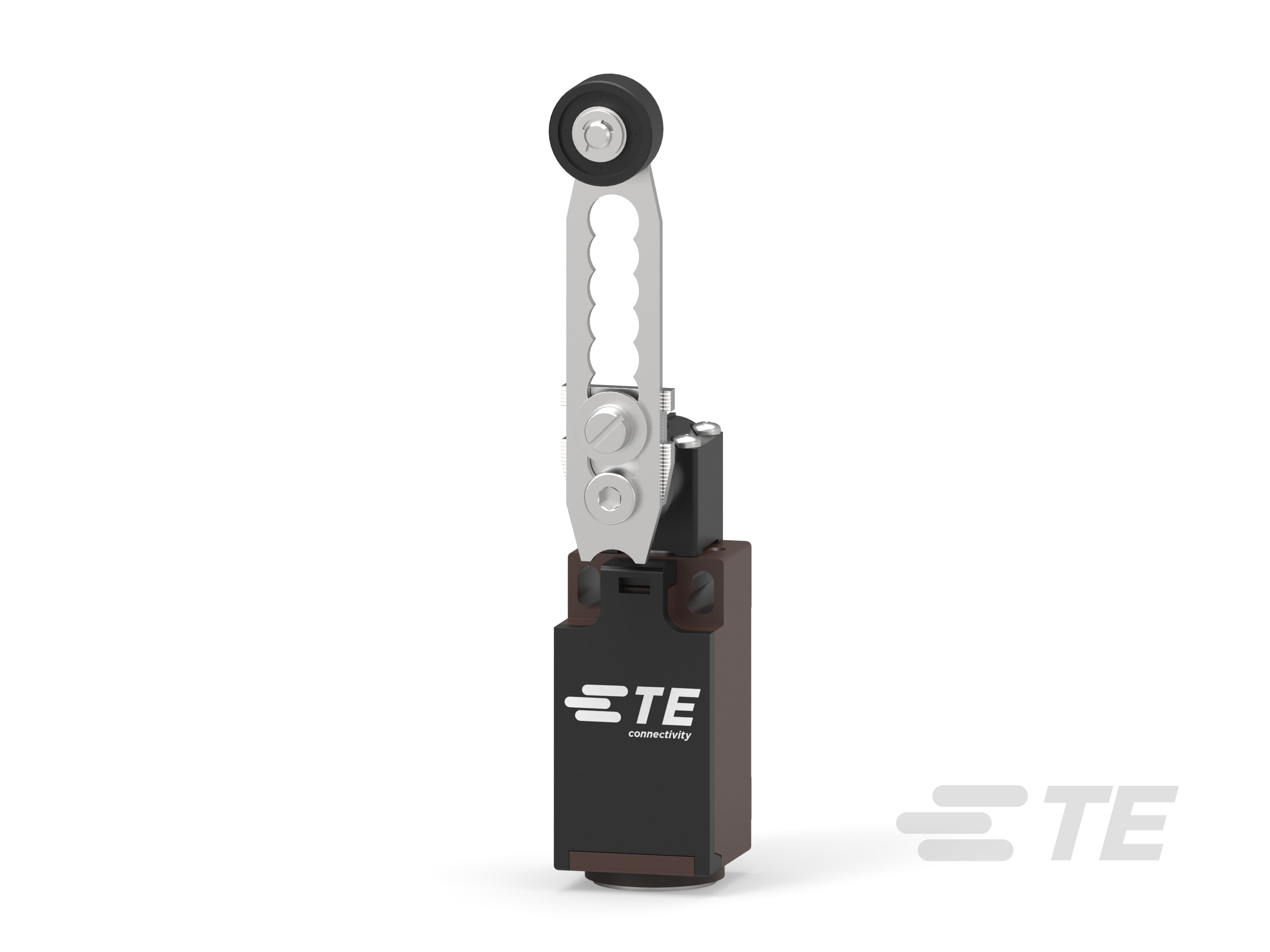 TE Connectivity TLS Series Adjustable Roller Lever Limit Switch, 1NO/1NC, IP67, SPST, Thermoplastic Housing, 230V ac ac