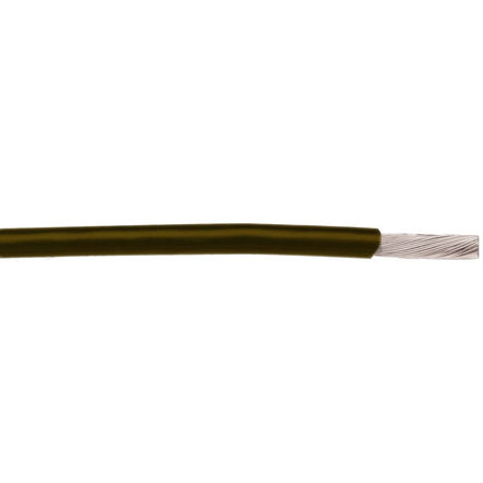 Alpha Wire Hook-up Wire TEFLON Series Brown 0.2 mm² Hook Up Wire, 24 AWG, 19/0.13 mm, 30m, PTFE Insulation, 5874 BR005