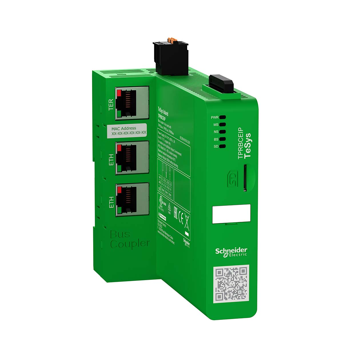 TeSys Island TPRBC Ethernet/IP, Modbus TCP Bus coupler, 24 V dc