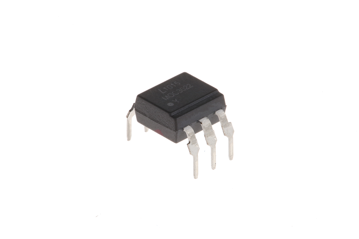 Lite-On, MOC3022M Triac Output Optocoupler, Through Hole, 6-Pin PDIP