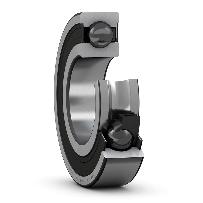 SKF 6204-2RSLTN9/HC5C3WT 1 Row Ball Bearing - 20 mm ID, 47 mm OD