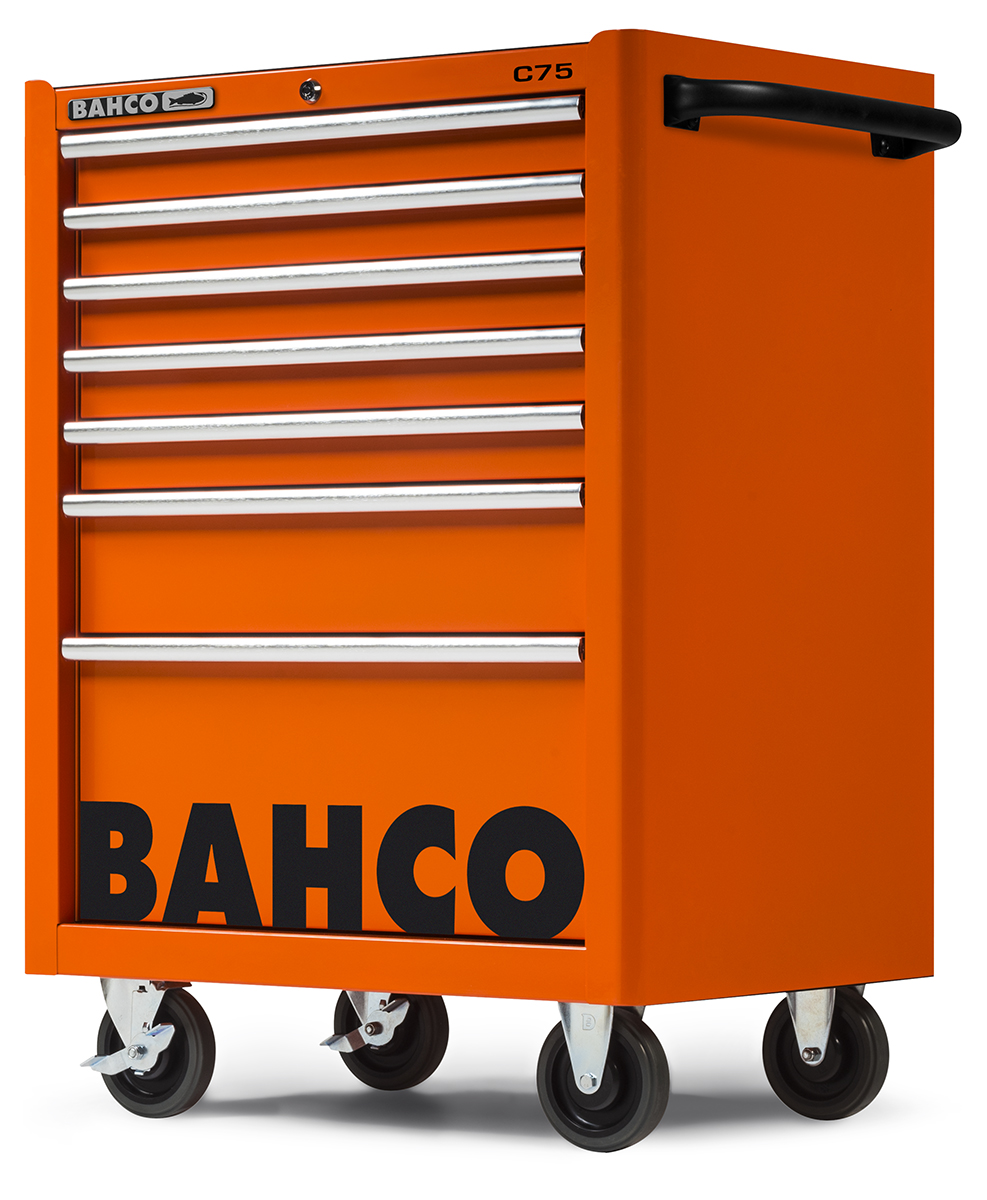 Bahco 7 Drawer Solid Steel Wheeled Tool Trolley