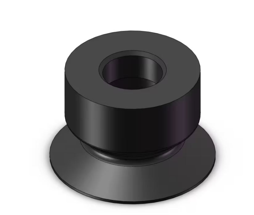 SMC 10mm Flat With Groove Silicon Rubber Suction Cup ZP3-10UMS