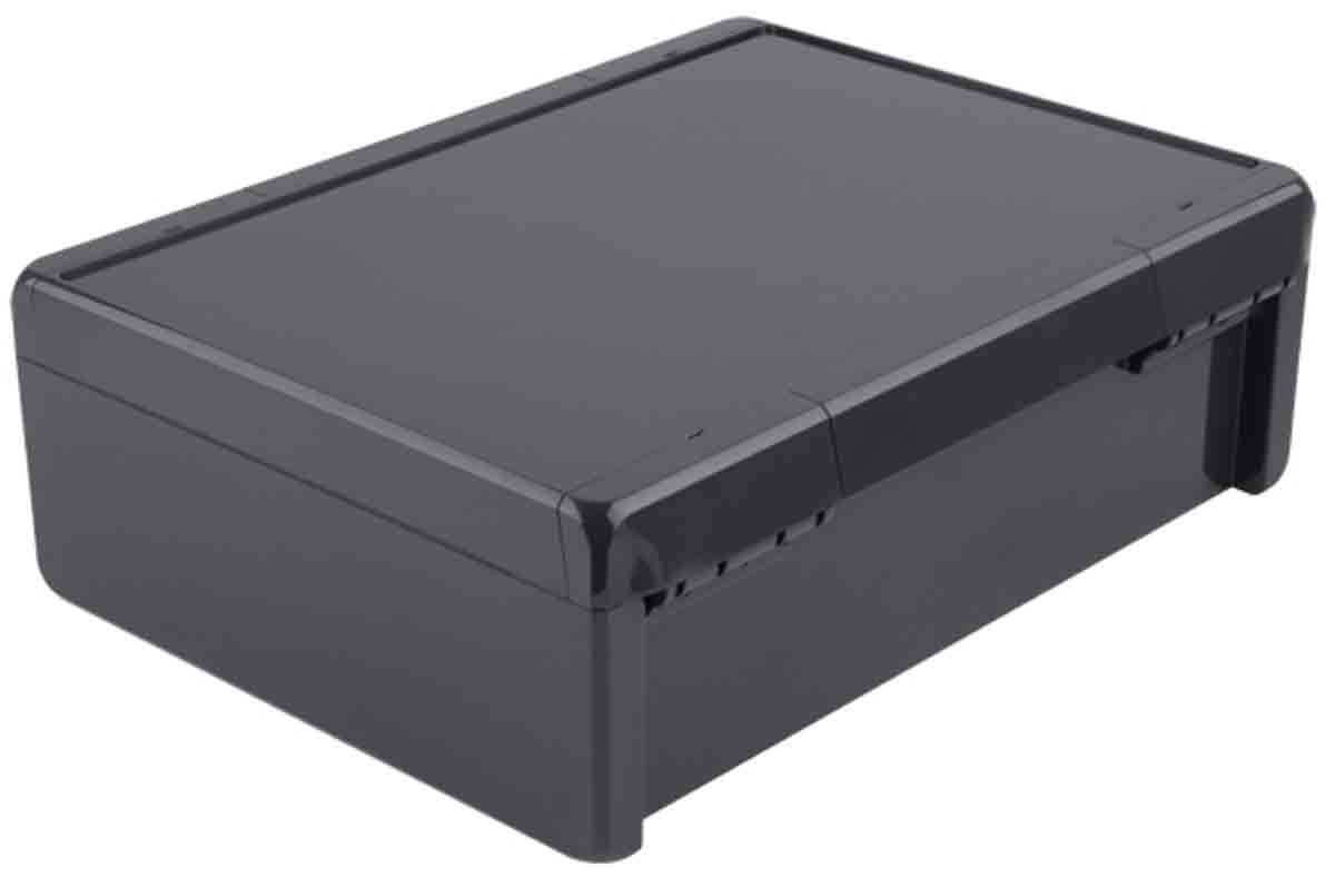 Bopla Bocube Series Graphite Grey ABS Enclosure, IP66, IP68, Light Grey Lid, 284 x 364 x 120mm