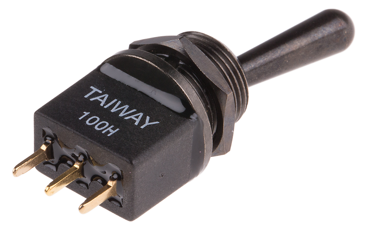 RS PRO Toggle Switch, PCB Mount, On-(On), SPDT, Through Hole Terminal