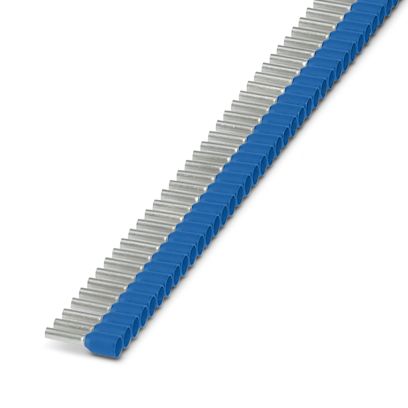 Phoenix Contact Insulated Ferrule, 8mm Pin Length, 1.3mm Pin Diameter, Blue