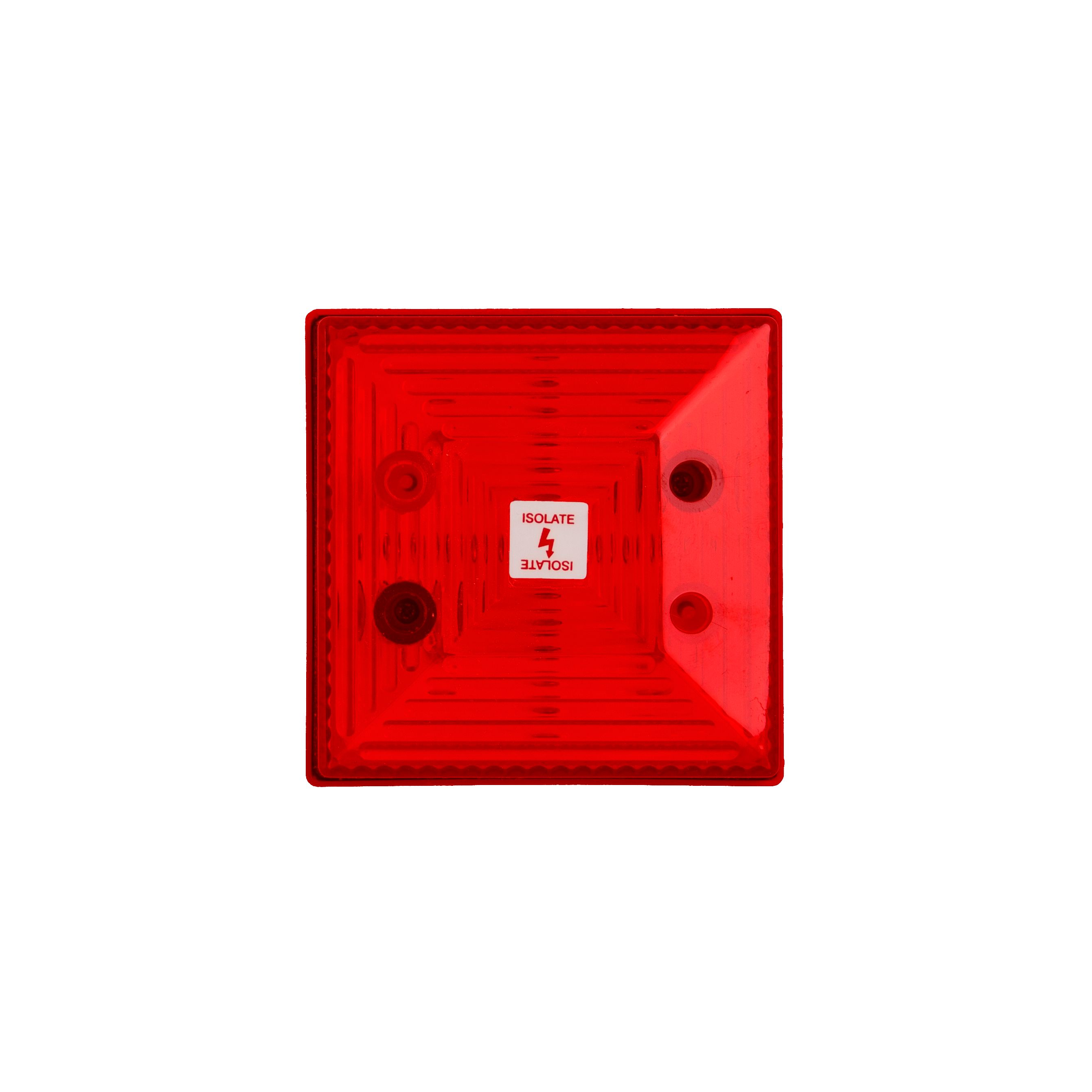Clifford & Snell FD40 Series Red Flashing Beacon, 24 V dc, Surface Mount, LED Bulb, IP65