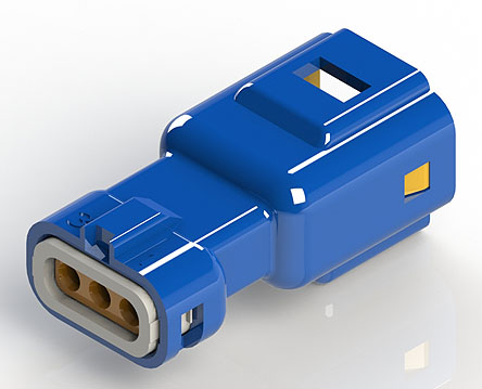 EDAC Wire to Wire Connector Cable Mount Plug, 3P, Crimp Termination, 3A, 250 V