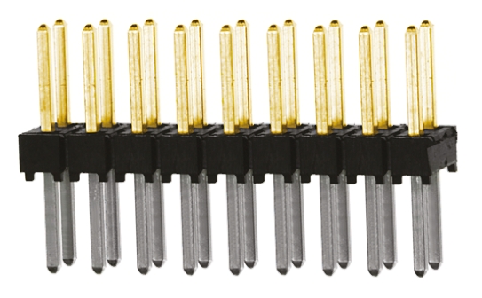 Samtec TSW Series Straight Through Hole Pin Header, 18 Contact(s), 2.54 mm Pitch, 2 Row, Unshrouded