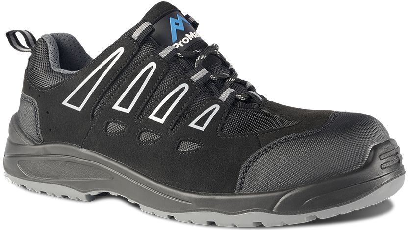 Rockfall PM4040 Unisex Black Toe Capped Safety Trainers, UK 10, EU 44