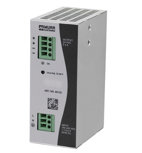 Murrelektronik Limited Eco-Rail Switched Mode DIN Rail Power Supply, 90 → 264V ac ac Input, 24V dc dc Output,