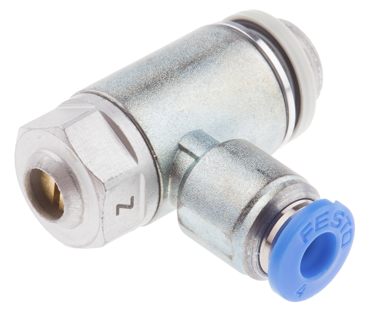 Festo GRLZ Series Tube Flow Regulator, 4mm Tube Inlet Port x G 1/8 Outlet Port, 193157