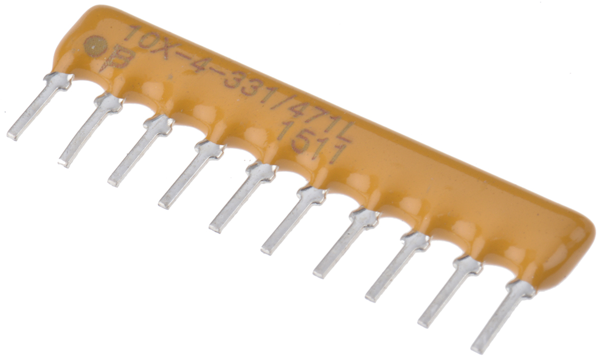 Bourns, 4600X 330Ω ±2% Dual Terminator Resistor Array, 16 Resistors, 1.25W total, SIP, Pin
