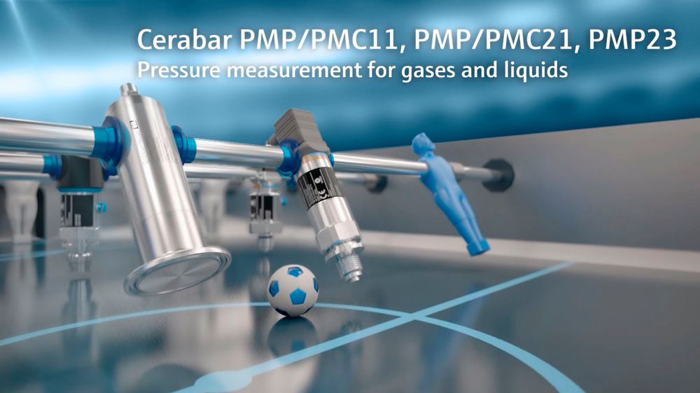 Endress+Hauser Cerabar PMP21 Series Pressure Sensor, -1bar Min, 16bar Max, Analogue Output, Absolute, Gauge Reading