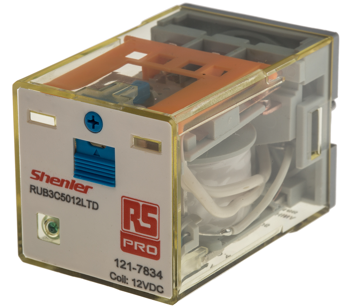 RS PRO Plug In Power Relay, 12V dc Coil, 10A Switching Current, 3PDT