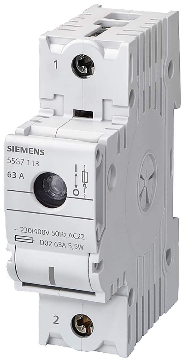 Siemens Fuse Switch Disconnector, 1 Pole, 63A Max Current, 63A Fuse Current