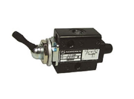 RS PRO Toggle 3/2 Pneumatic Control Valve super X manual 3/2 valve Series, G 1/8, 1/8in, III B