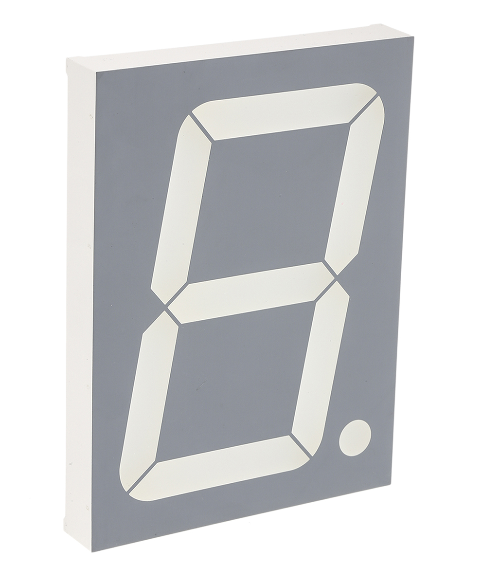 SA40-19SURKWA Kingbright 7-Segment LED Display, CA Red 250 mcd RH DP 101mm