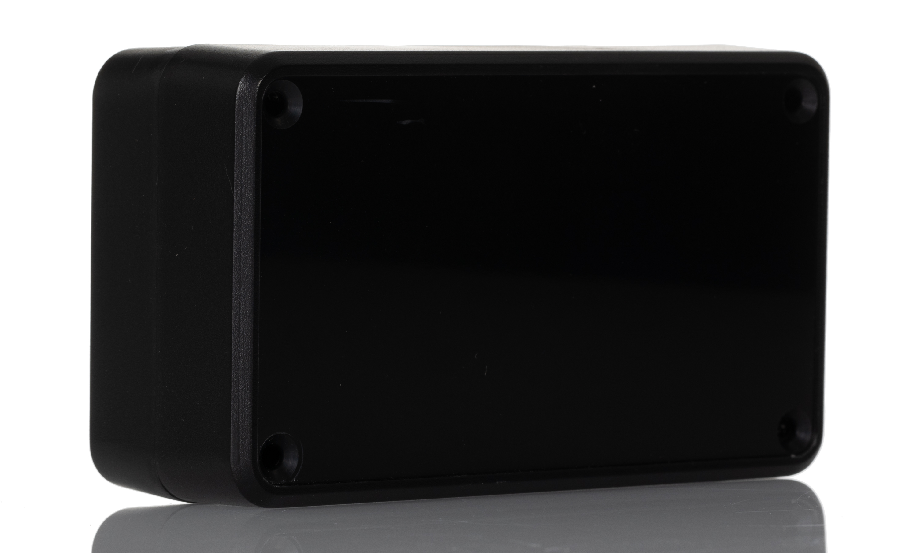 Hammond RL Series Black ABS, Plastic Enclosure, IP54, Flanged, Black Lid, 1.57 x 2.56 x 4.09in