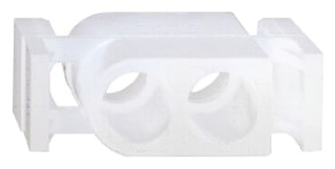 TE Connectivity, Commercial MATE-N-LOK Male Connector Housing, 6mm Pitch, 2 Way, 1 Row