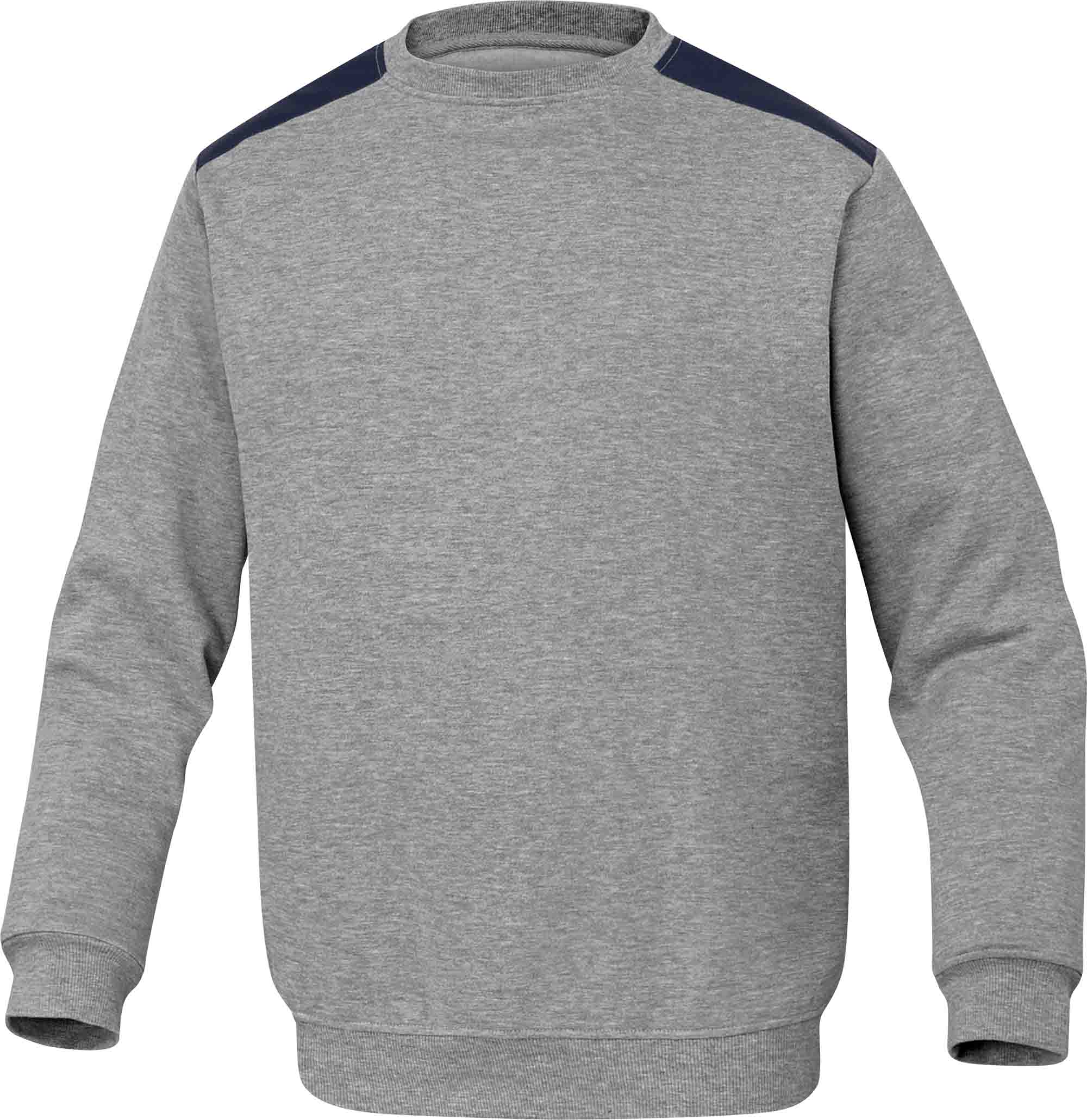 Delta Plus OLINO Black, Grey Polyester, Cotton Work Sweatshirt S