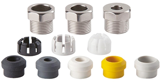 Bulgin 7000 Series Black, Grey, White, Yellow Metal Cable Gland Kit, 5mm min., 7mm max., IP66, IP68, IP69K