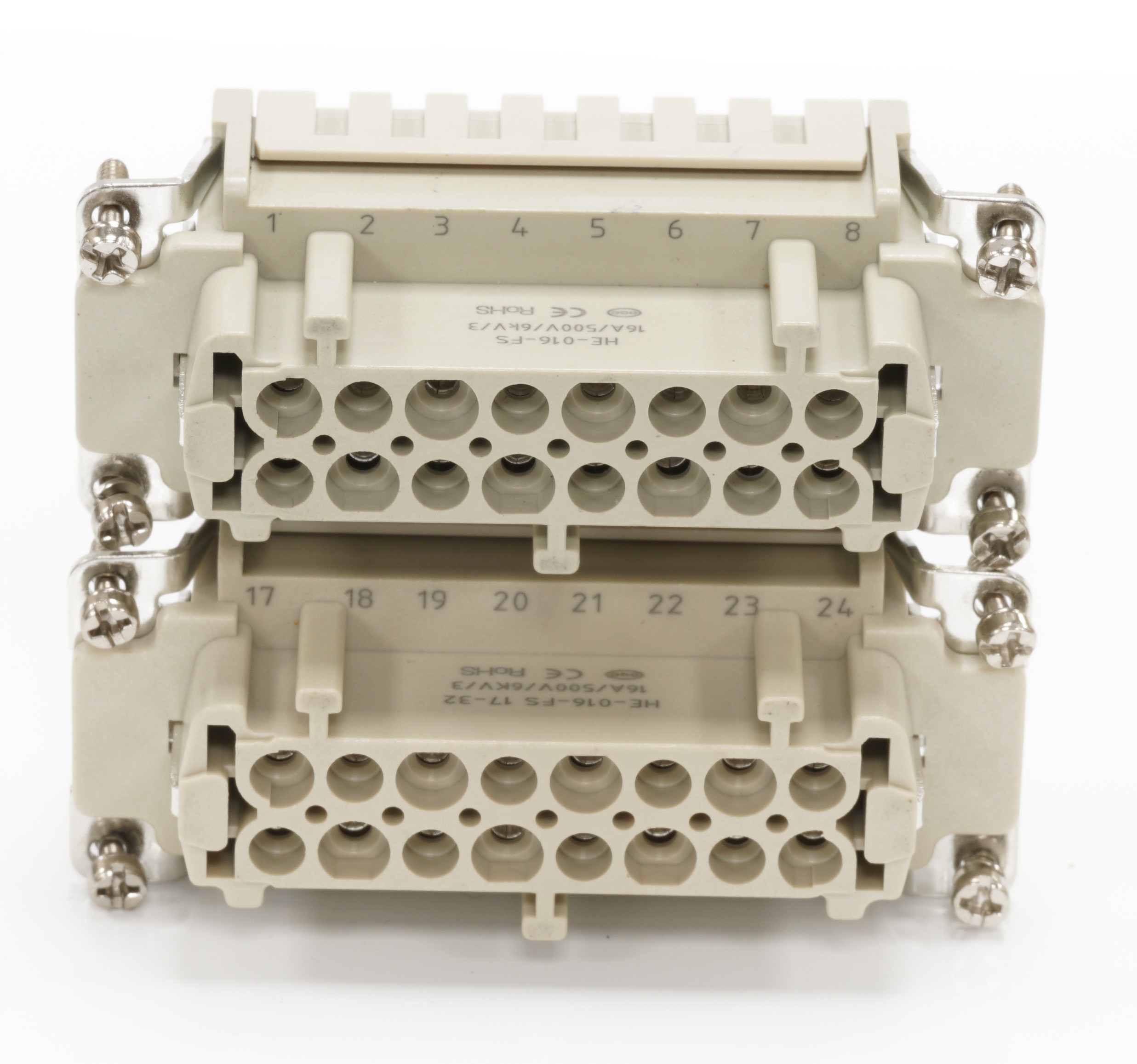 RS PRO Heavy Duty Power Connector Insert, 16A, Female, 32 Contacts