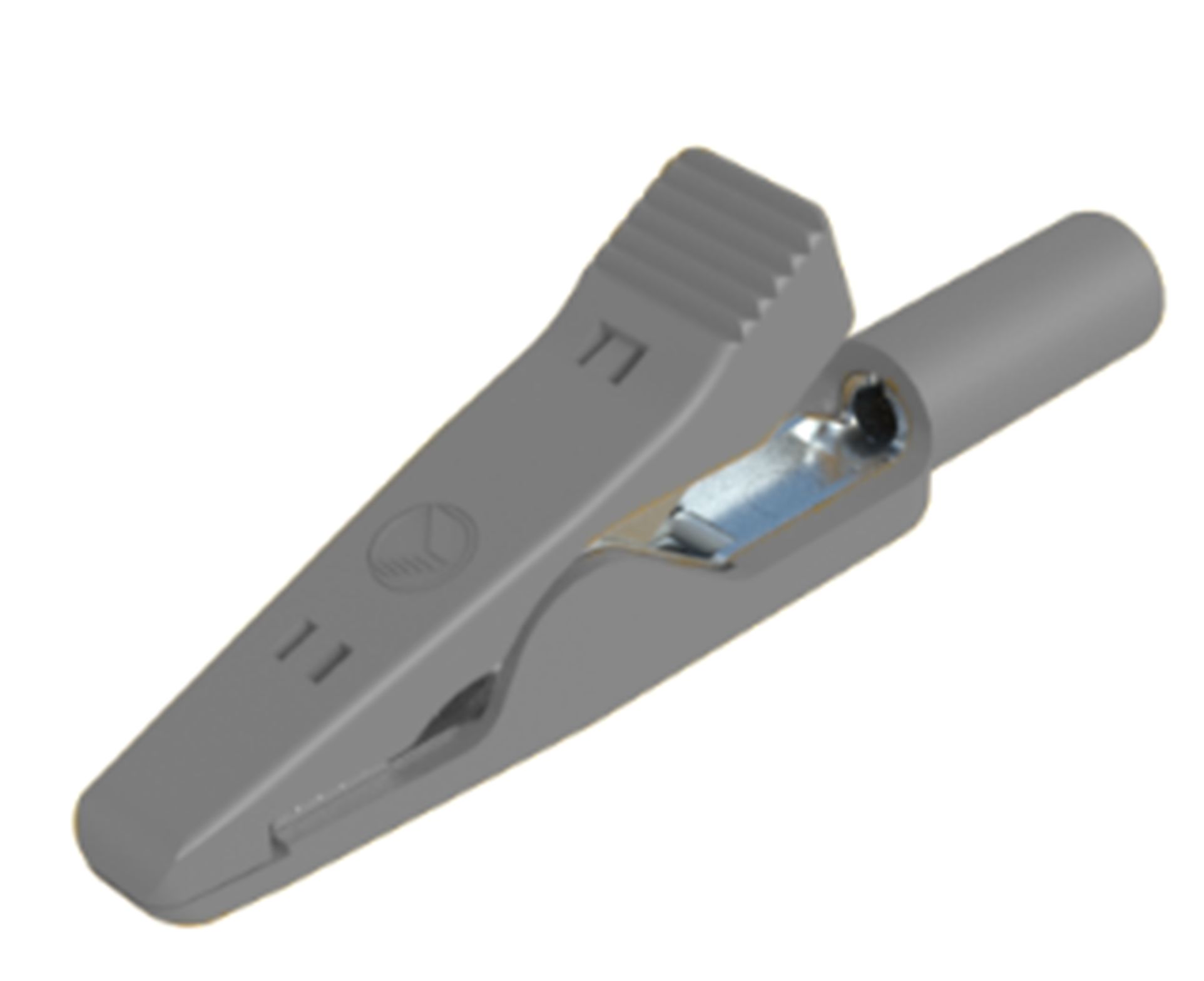 Hirschmann Test & Measurement Crocodile Clip 2 mm Crocodile Clip Connection, Bronze Contact, 8A, Grey