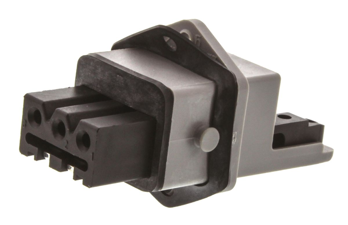 Hirschmann, ST IP54 Black, Grey Front Mount 3P + E Industrial Power Socket, Rated At 16A, 250 V, 400 V