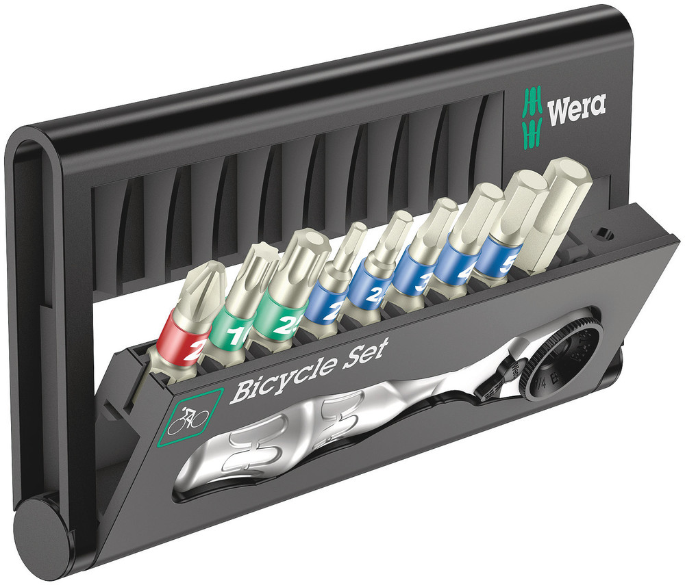 Wera Hexagon, Phillips, Torx Ratchet Bit Set Stainless Steel