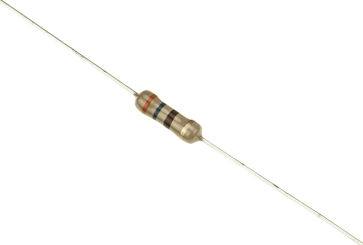 TE Connectivity 360Ω Carbon Film Resistor 0.5W ±5% CFR50J360R