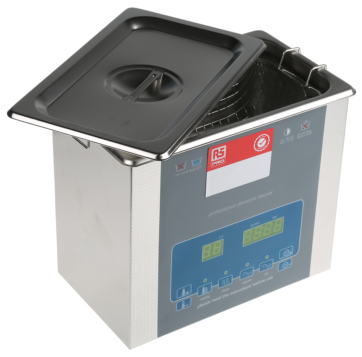 RS PRO Ultrasonic Cleaner, 100W, 3L