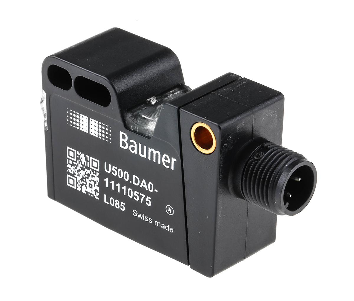 Baumer Ultrasonic Block Proximity Sensor, 1 m Detection 0-10 V/4-20 mA, 12 → 30 V dc