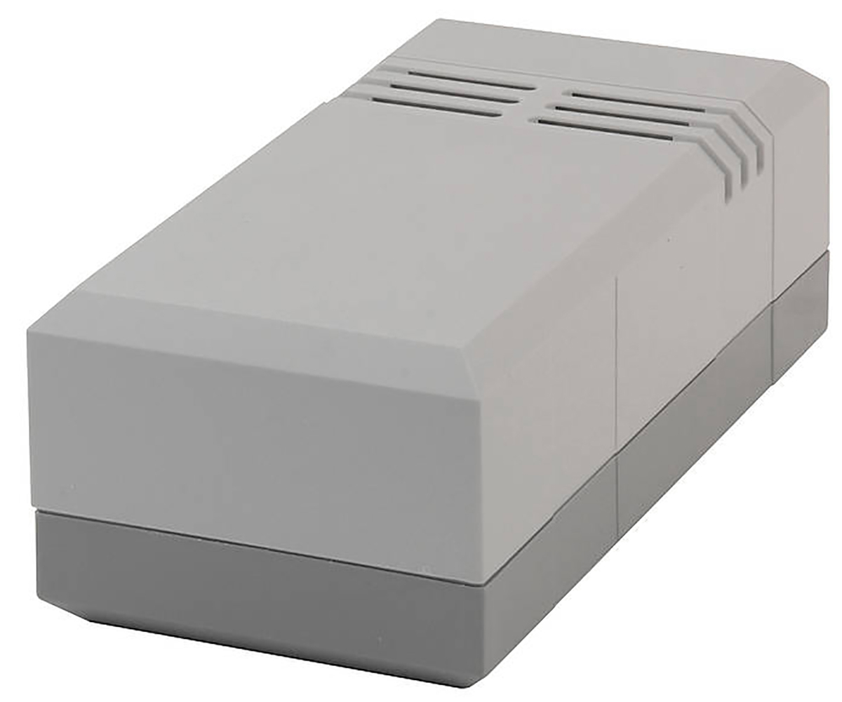 Bopla Elegant Series Grey Polystyrene Enclosure, IP40, Grey Lid, 125 x 67 x 50mm