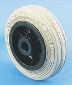 LAG Black, Grey Rubber Non-Marking, Quiet Operation, Shock Absorbing Trolley Wheel, 85kg
