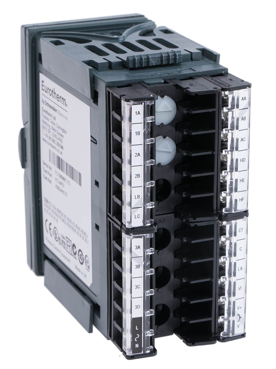 Eurotherm 3208 PID Temperature Controller, 96 x 48 (1/8 DIN)mm, 4 Output Analogue, Changeover Relay, Relay, 85 →