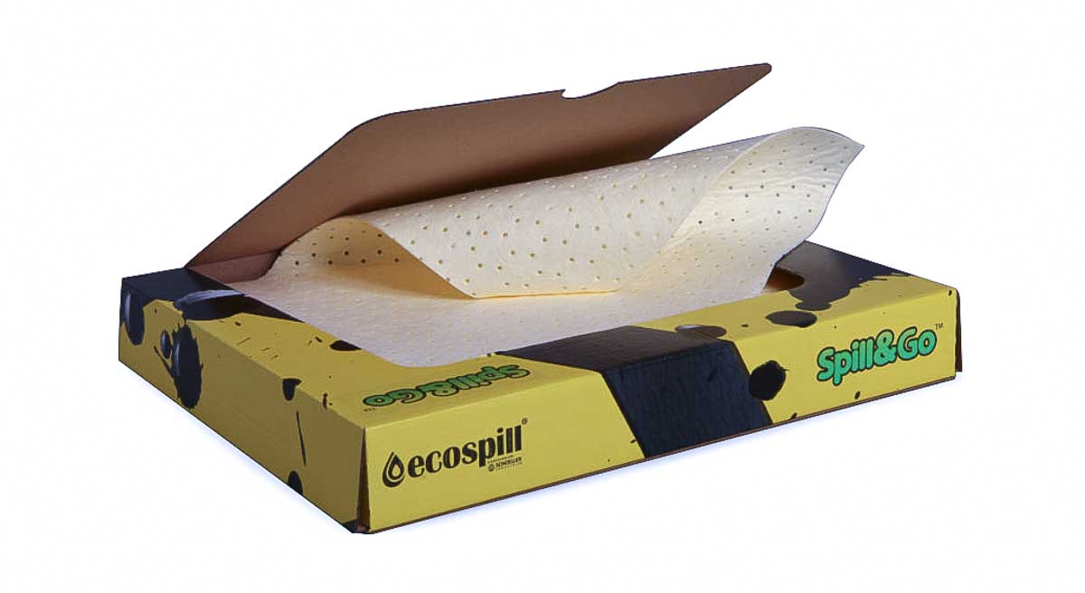 Ecospill Ltd Pads Dispensing Box for Chemical, 20L Capacity