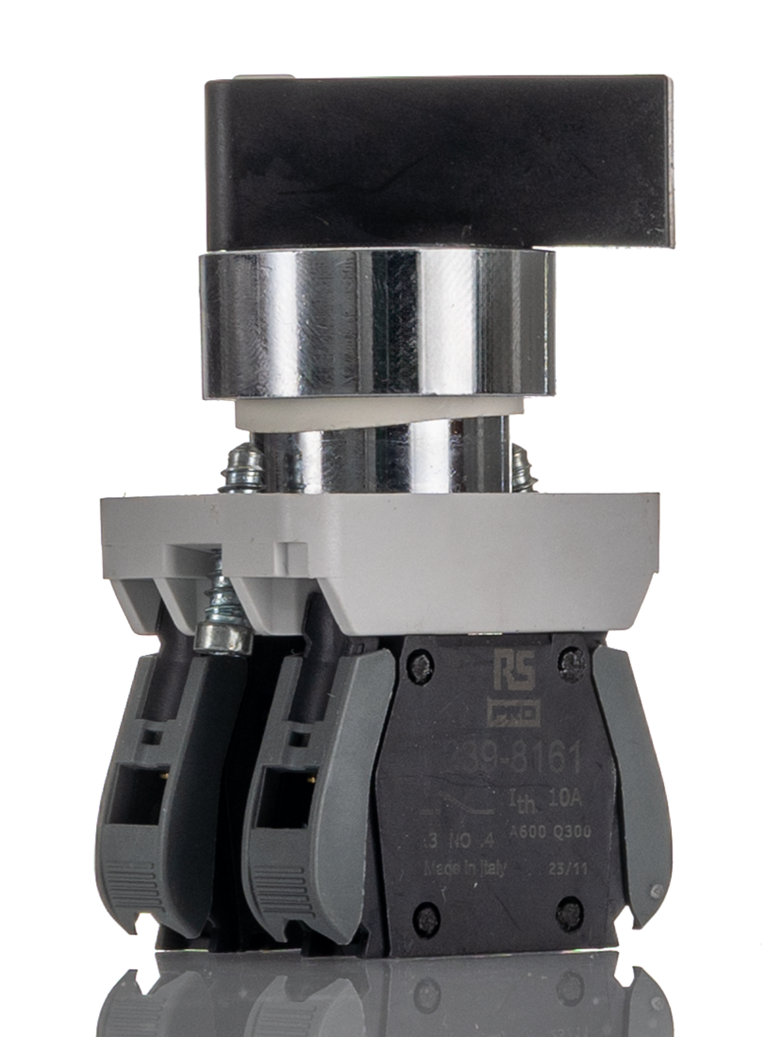 RS PRO Knob Selector Switch - (1NO) 30mm Cutout Diameter, Illuminated 3 Positions