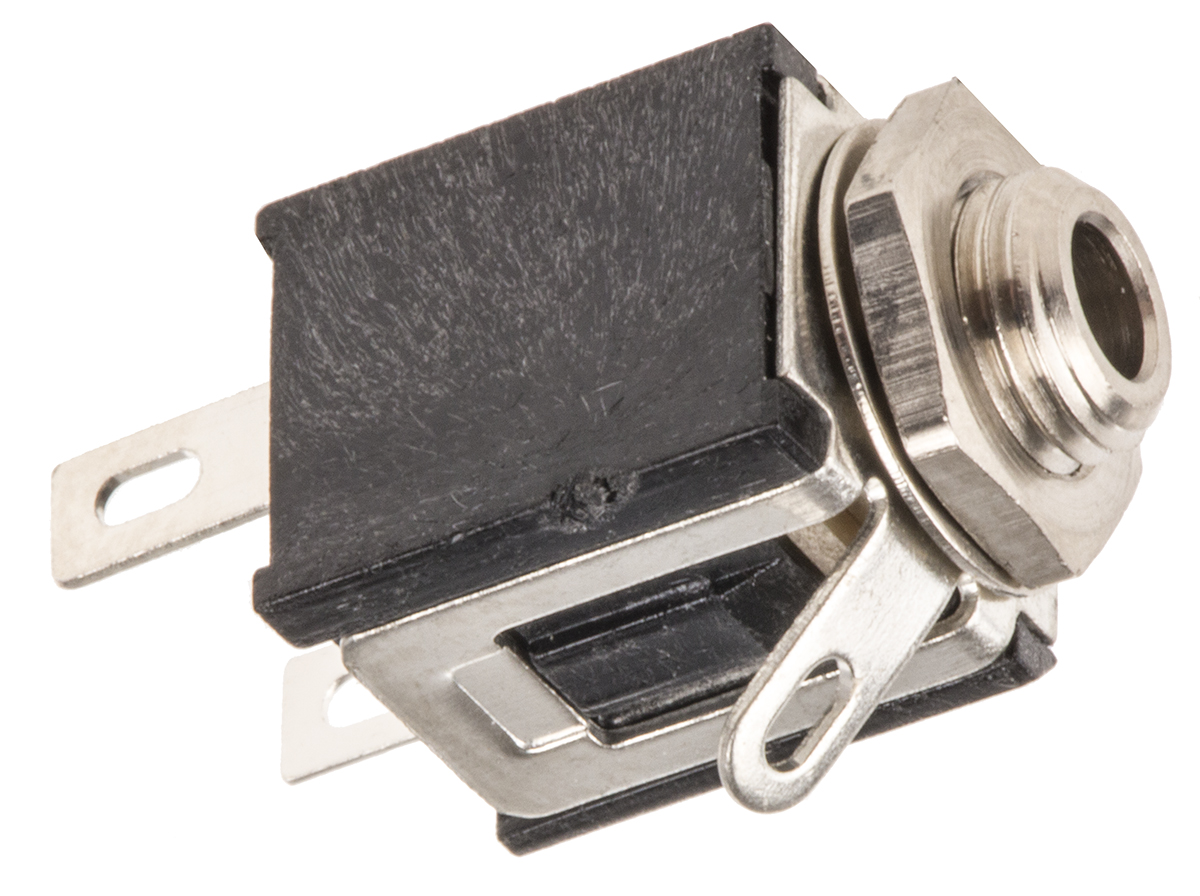 Switchcraft Jack Connector 2.5 mm Chassis Mount Mono Socket, 2Pole