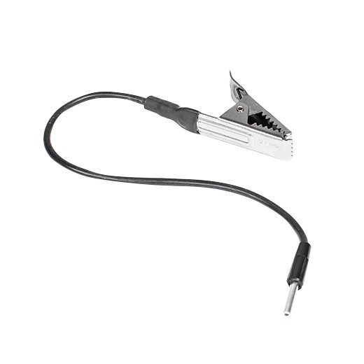 RS PRO Black, Silver Kelvin Clip