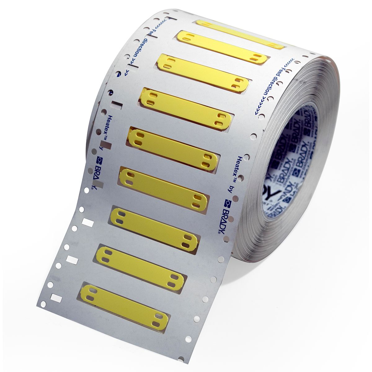 Brady Heatex Cable Tie Cable Label, Yellow, for Cable Labelling, 620336